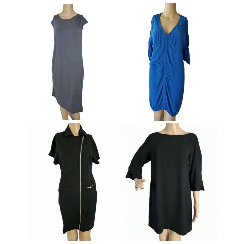 4 Piece Designer Dress Bundle: Nic + Zoe, BCBGMAXAZRIA, Mystree, Cynthia Steffe